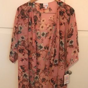 Lularoe NWT Medium Pink Floral Unicorn Shirley